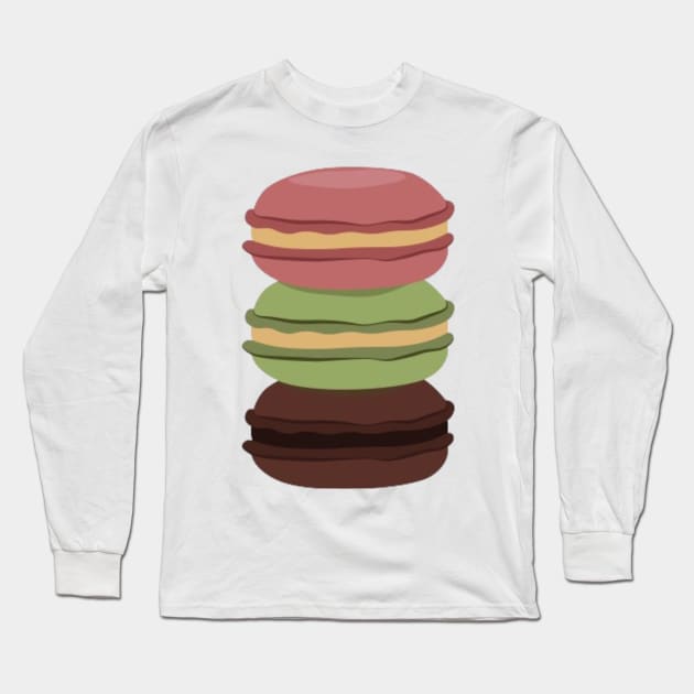 Macaron Lover Long Sleeve T-Shirt by Nahlaborne
